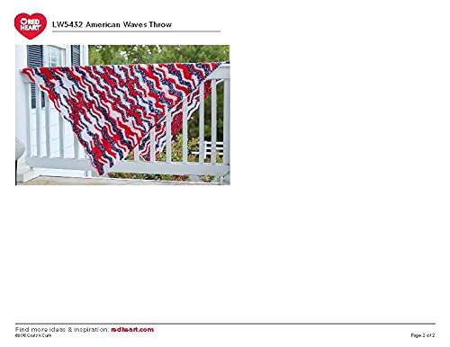Red Heart Super Saver Yarn (4-Pack of 5oz Skeins) (Americana)