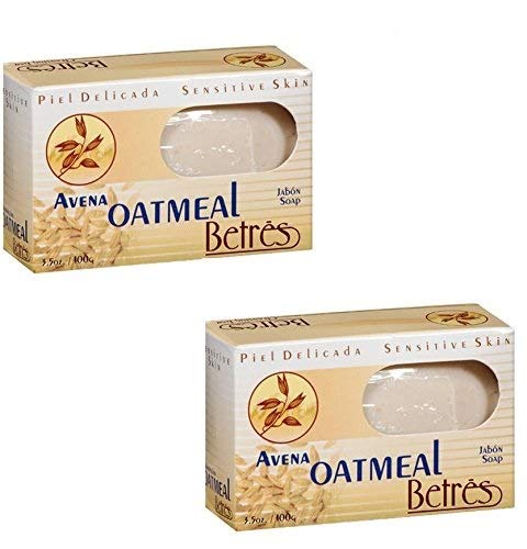 Betres Avena Oatmeal Bar Soap 3.5 oz for Sensitive Skin - 2-PACK
