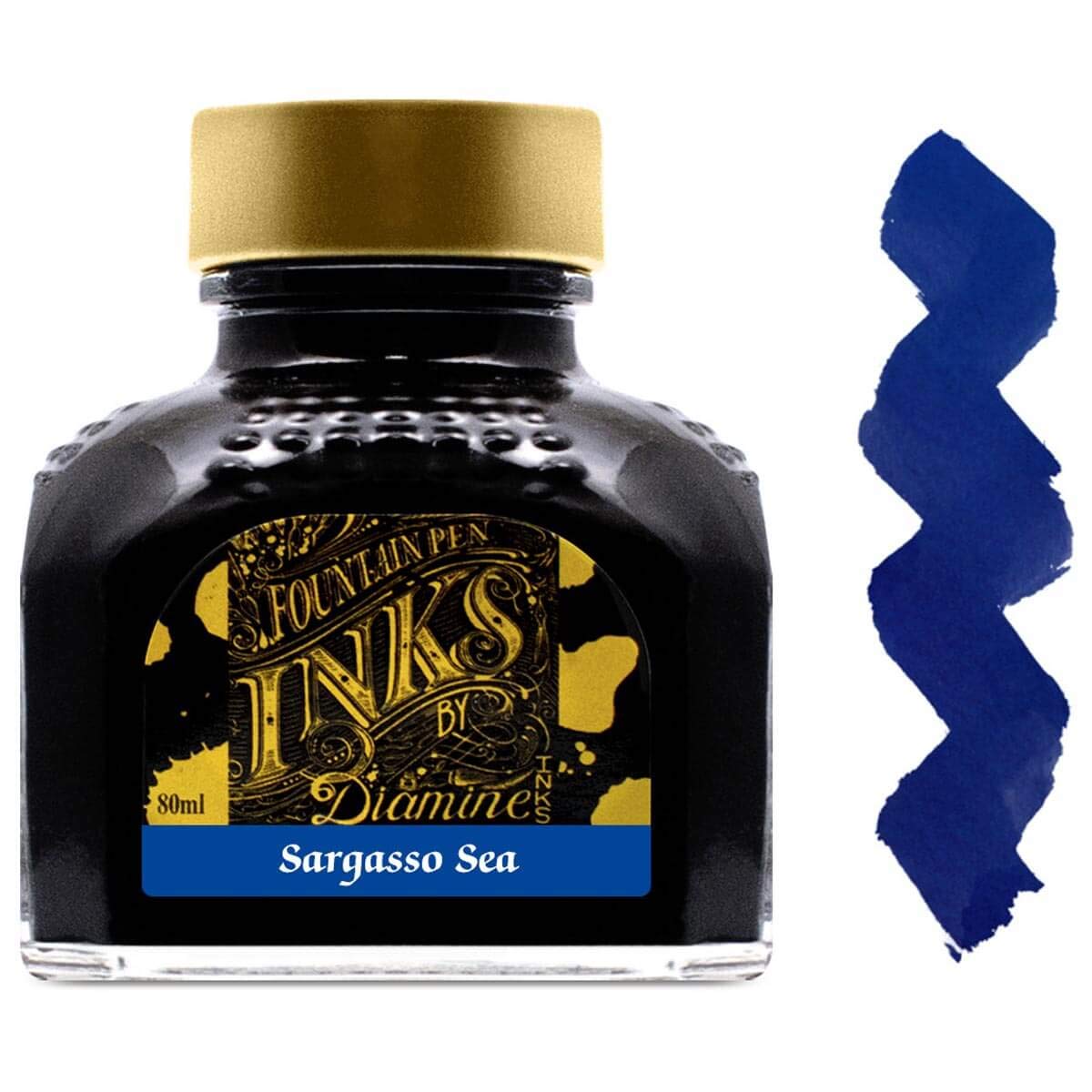 Diamine Fountain Pen Ink, Sargasso Sea - 80ml