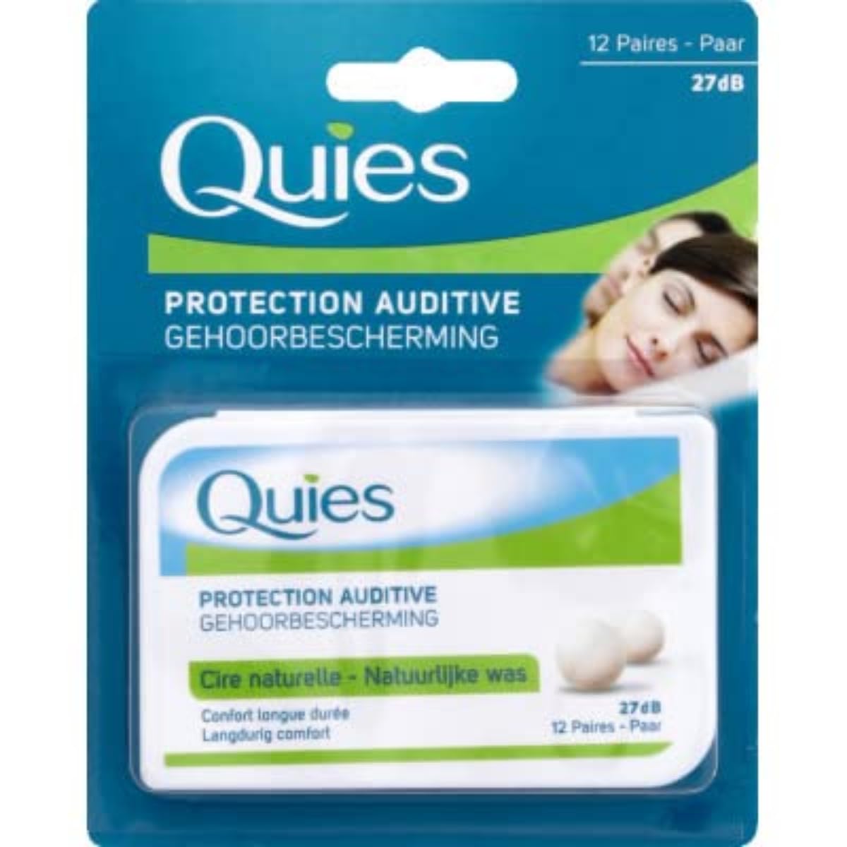 Quies Wax Ear Plugs - 12 pairs