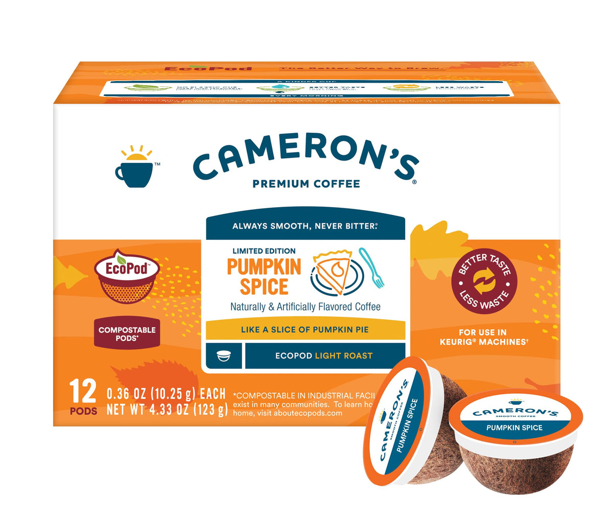 CAMERONS-PMPKN-COFFEEPODS-12CT-1PACK