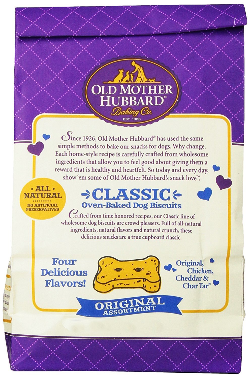 Old Mother Hubbard Crunchy Classic Natural Dog Treats - Original Assortment (2 Pack)