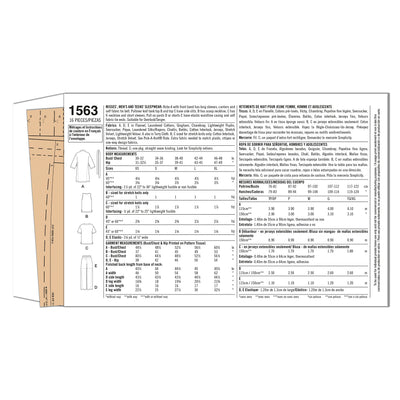 Simplicity S1563 Family Pajama Sewing Pattern, Teens', Men's & Women's Sleepwear, Sizes XS-XL
