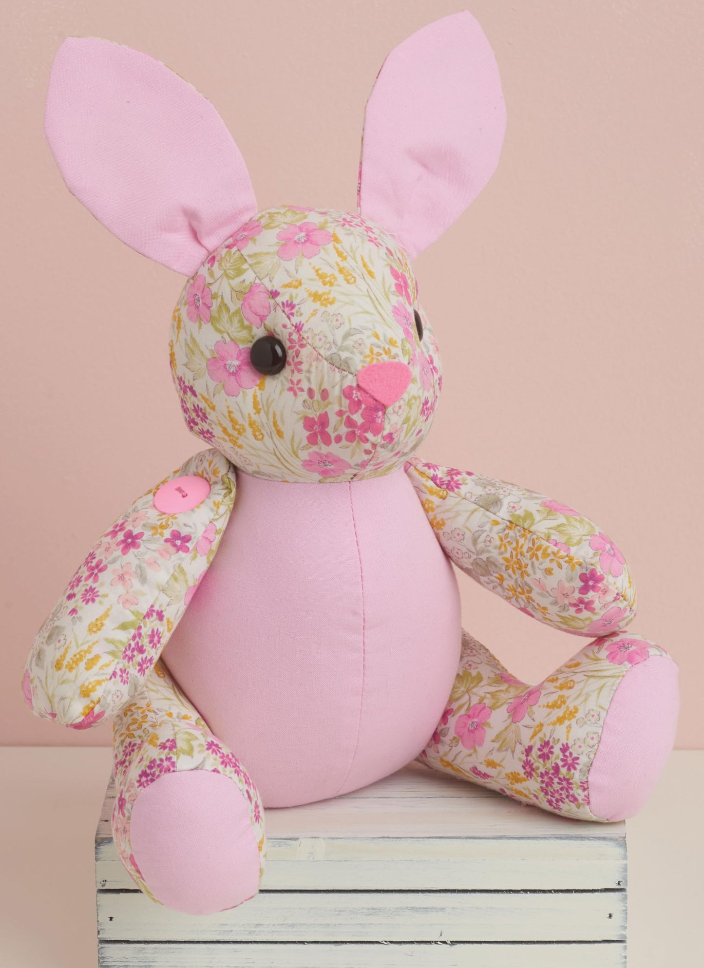 Simplicity S9441 Jointed Plush Animal Sewing Pattern, Dragon, Dinosaur, Bear & Bunny, 13 Inch
