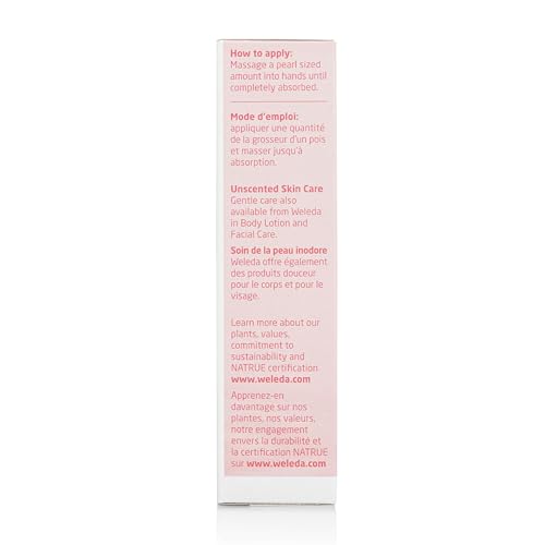 Weleda Unscented Hand Cream, 1.7 Fluid Ounce, Plant Rich Moisturizer with Jojoba, Borage and Coconut Oils