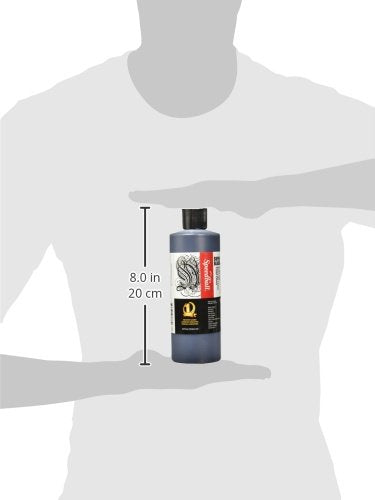 Speedball - 3378 Super Black India Ink, 1 Pint - 404696
