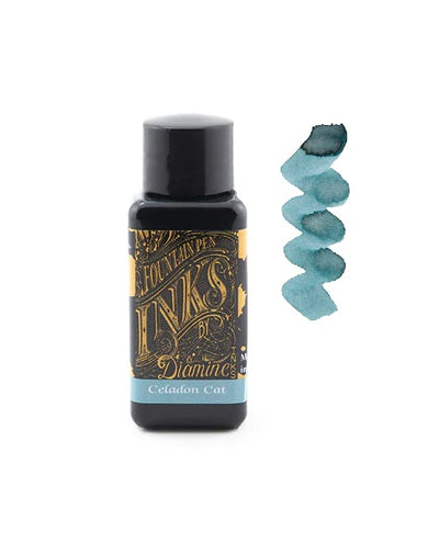 Diamine Fountain Pen Ink, Celadon Cat - 30ml