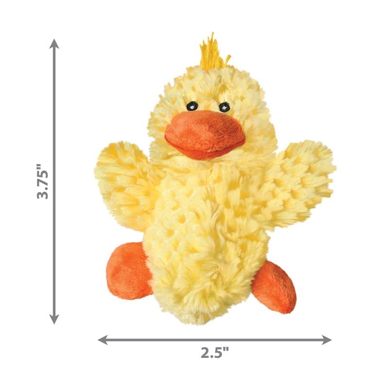 KONG Dr. Noy's Platy Duck Plush Dog Toy [Set of 3]
