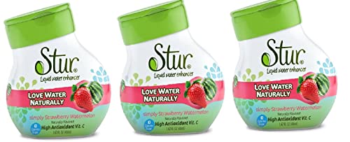 Stur Liquid Water Enhancer sweetened with Stevia | High in Vitamin C & Antioxidants | Sugar Free | Daily Hydration & Workout Recovery | Zero Calories | Keto | Vegan