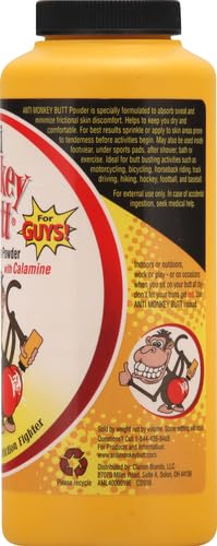 Anti Monkey Butt Body Powder for Women and Men, Anti Chafing and Anti Itch Foot Powder with Calamine, Talc Free Hypoallergenic Formula, 8 oz