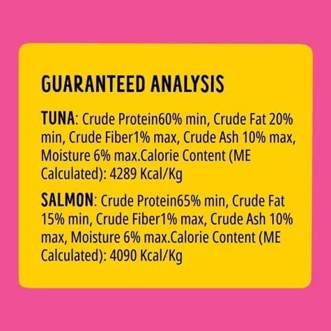 Bonkers Purrpops Cat Treats, Salmon and Tuna Flavors, 18 Count Value Pack