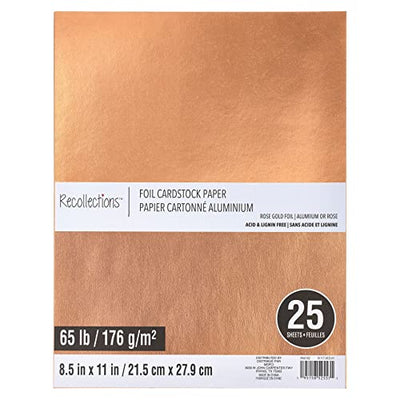 Recollections 8.5" x 11" Holographic Foil Cardstock Paper - Acid and Lignin Free Paper for Scrapbooks, Arts & Crafts - 25 Sheets