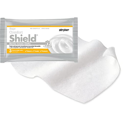 Comfort Shield Barrier Cream Cloths - 3 Cloths/pk - Incontinence Skin Care Wipes #7502