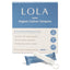 LOLA Organic Cotton Unscented Tampons, Regular Absorbency - Natural Ingredients, Chlorine & Toxin Free, Powerful Leak Protection - BPA Free