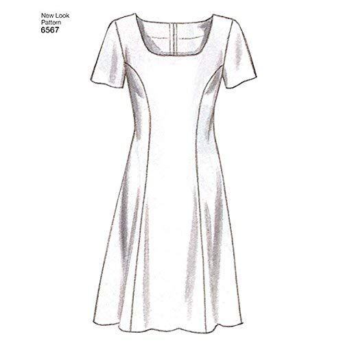 New Look 6567 Women's Dress Sewing Pattern, Sizes 6-16