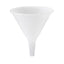 Hutzler 8 oz Plastic Funnel, Natural, Clear Plastic, Food Safe, BPA Free, Heat Resistant Polypropylene