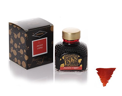Diamine Fountain Pen Ink, Ancient Copper - 80ml