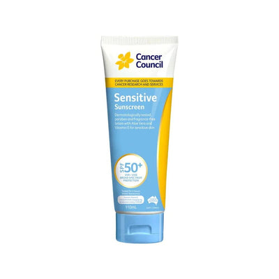Cancer Council Australia Sensitive Sunscreen SPF50+ 110 ml.