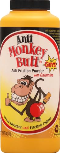 Anti Monkey Butt Body Powder for Women and Men, Anti Chafing and Anti Itch Foot Powder with Calamine, Talc Free Hypoallergenic Formula, 8 oz
