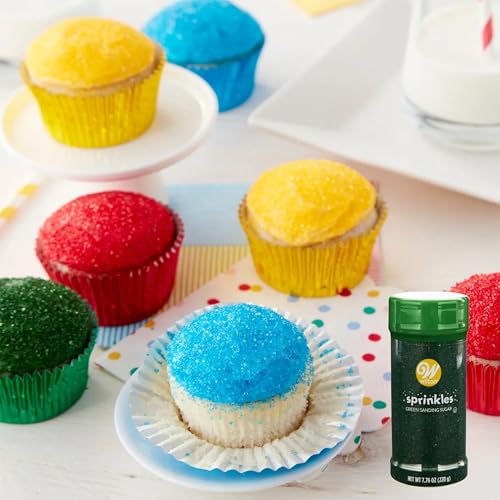 Wilton Sprinkles, Red and Green Sanding Sugar, Pack of 2