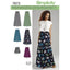 Simplicity 1069 Misses' Wide Leg Pants or Shorts & Skirts in 2 Lengths Sewing Template