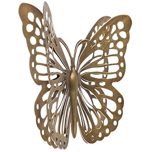 Gold Metal Butterfly Wall Decor