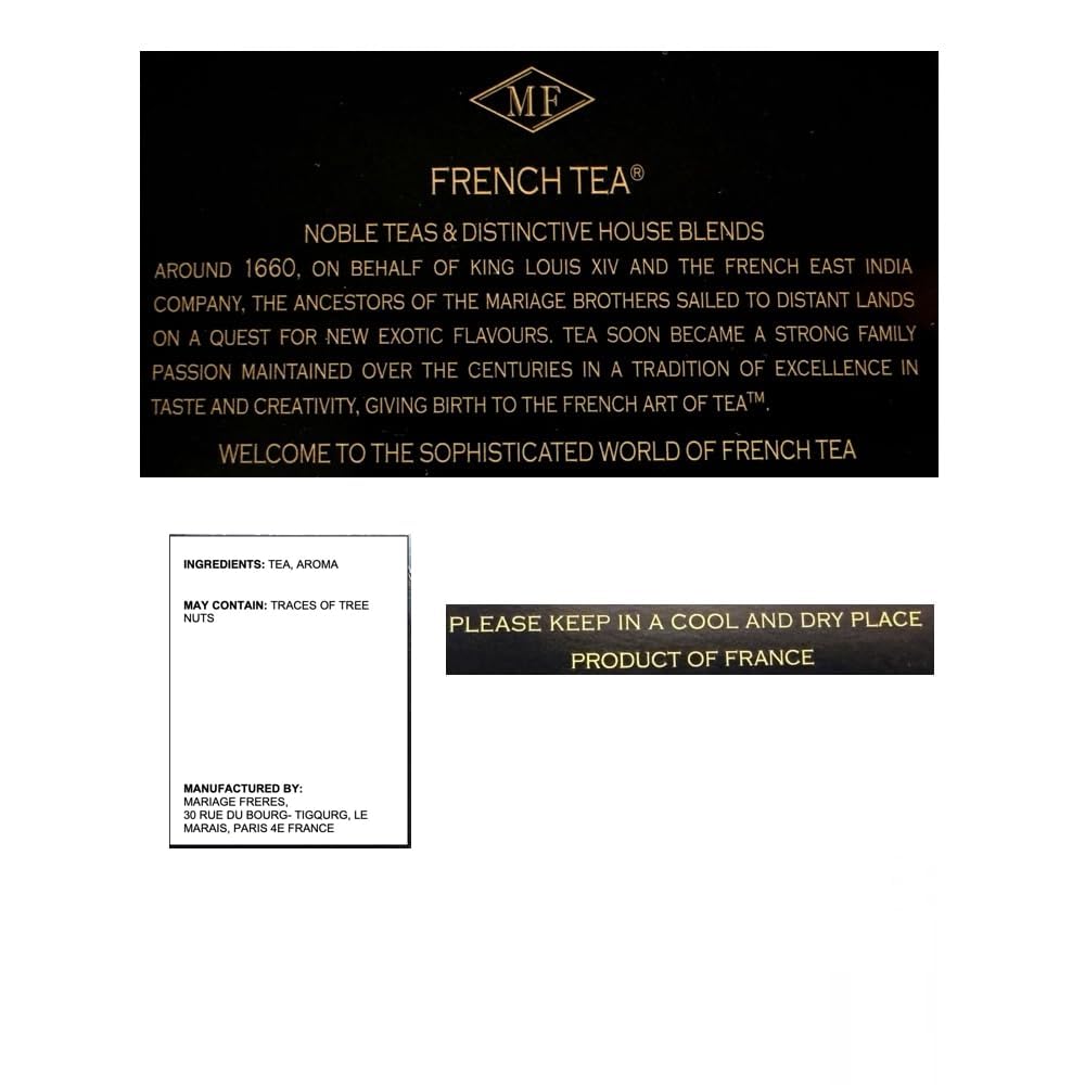 Mariage Freres French Breakfast, Black Tea 100g 3.5oz Loose Tea (1 Pack)