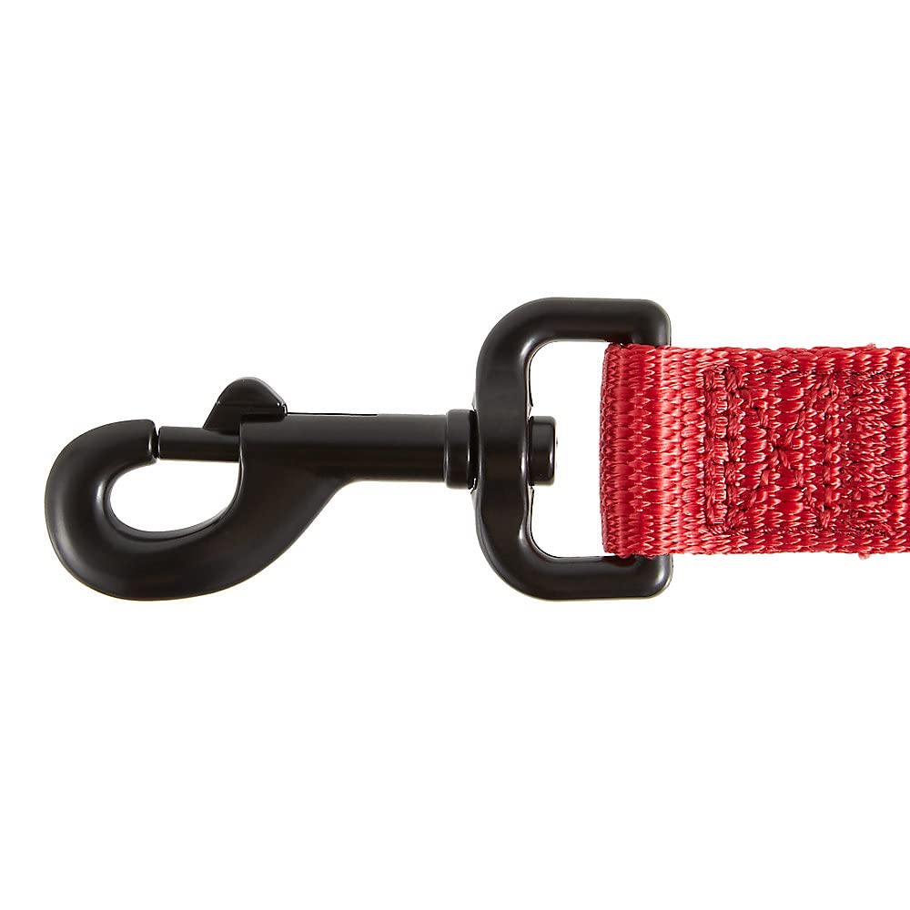 KONG Comfort Ultra Durable Traffic Padded Handle Hands Free Quick Control Leash 6' (Red)