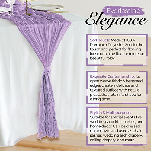 6 Pack Cheese Cloth Table Runners, 10 Foot Cheesecloth Table Runner, Table Runner Boho, Cheesecloth Table Runner 35x120