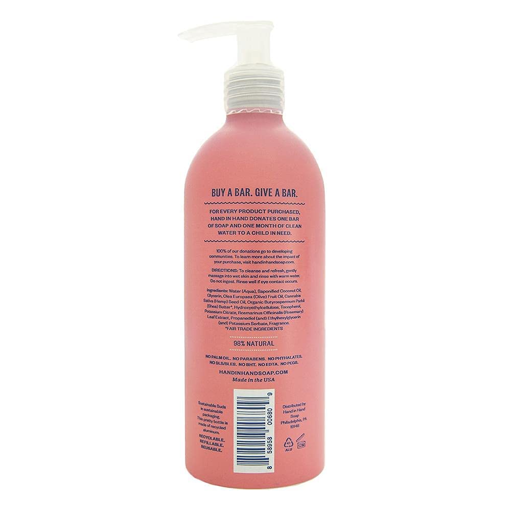 Hand In Hand, Bergamot & Crisp Basil Cactus Blossom Hand Soap, 10 Fl Oz