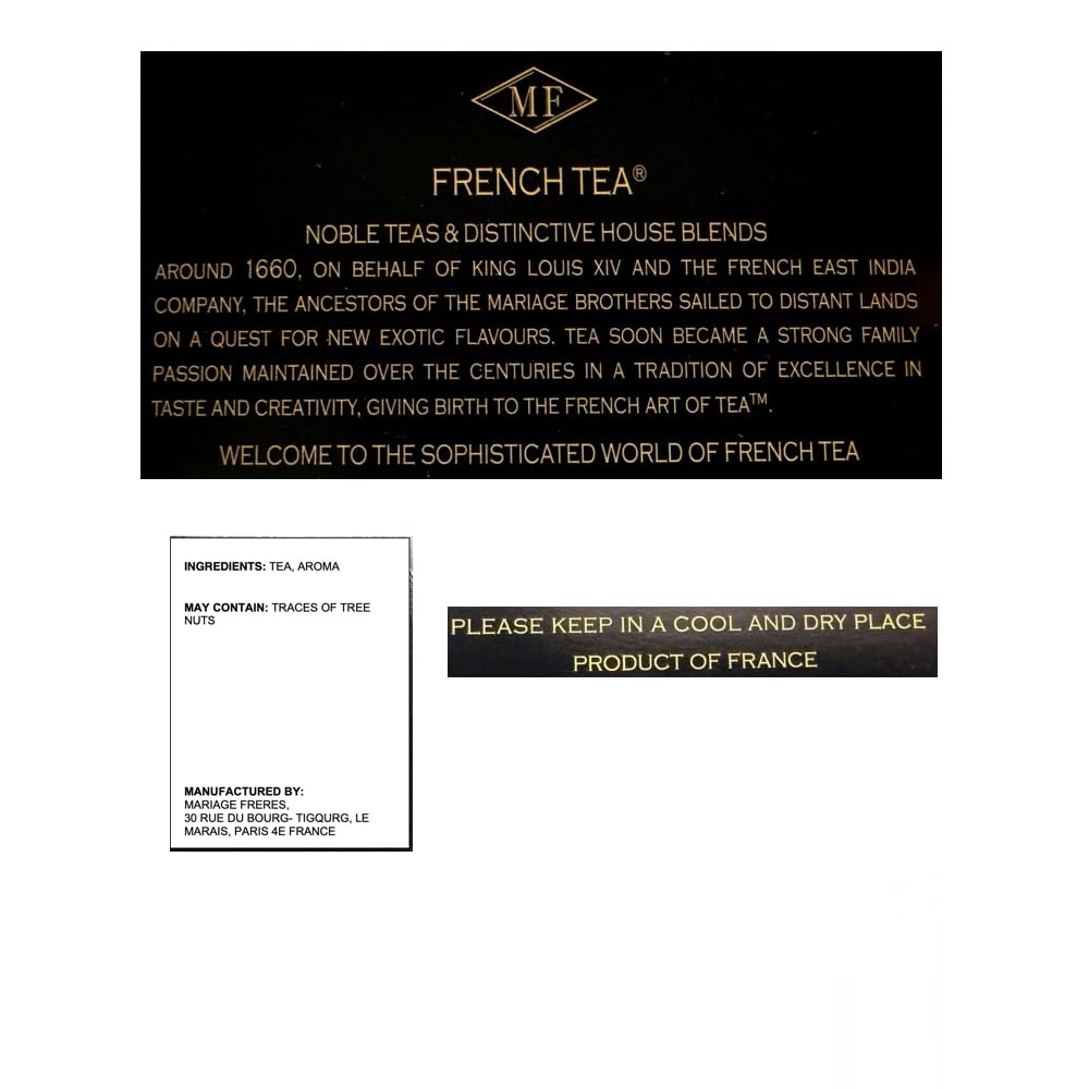 Mariage Freres, Marco Polo Black Tea 100g 3.5oz Loose Tea (1 Pack)