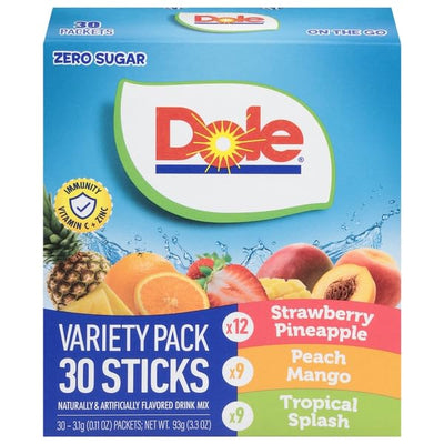 Dole, Dole, Drink Mix Strawberry Pineapple/Peach Mango/Tropical Mango, Variety Pack, 30.11 Ounce