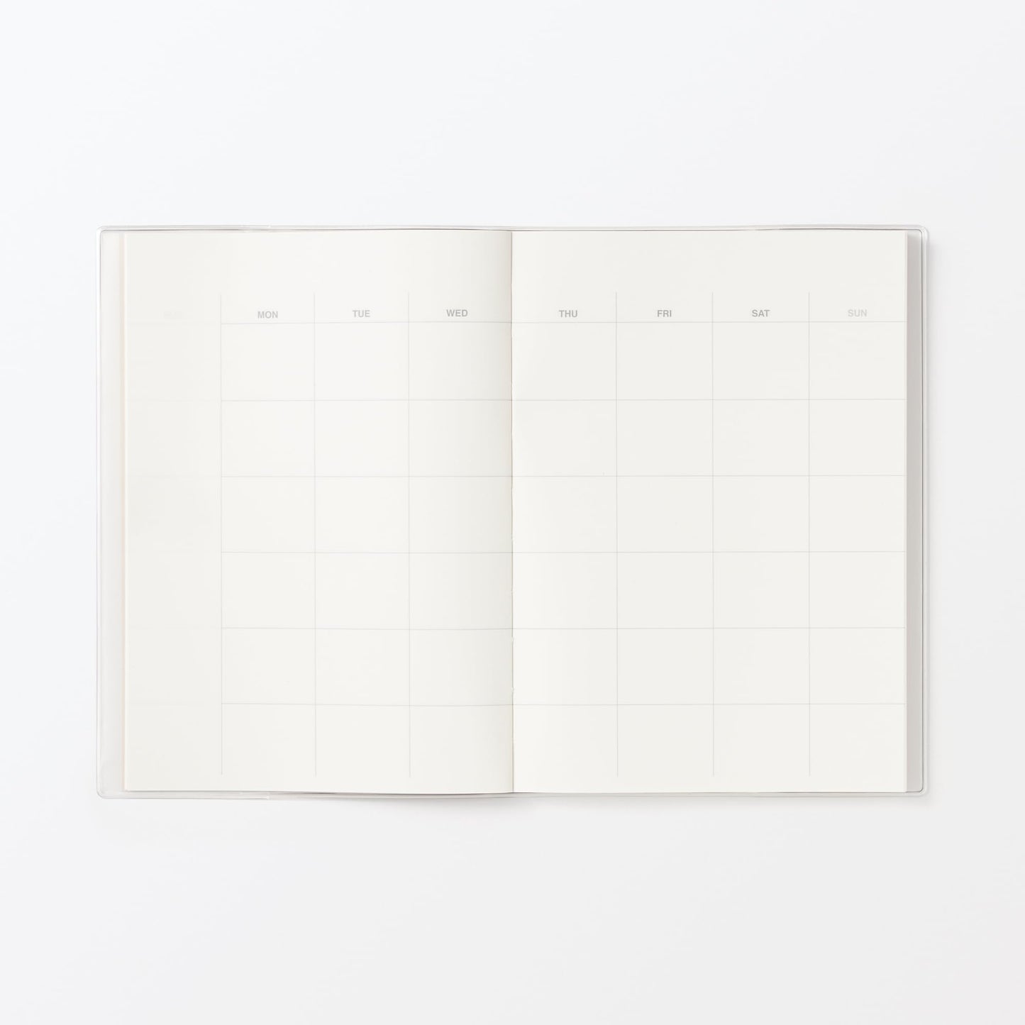 Muji Undated Schedule Notebook, Monthly/Daily