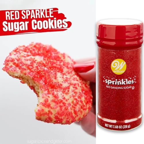 Wilton Sprinkles, Red and Green Sanding Sugar, Pack of 2