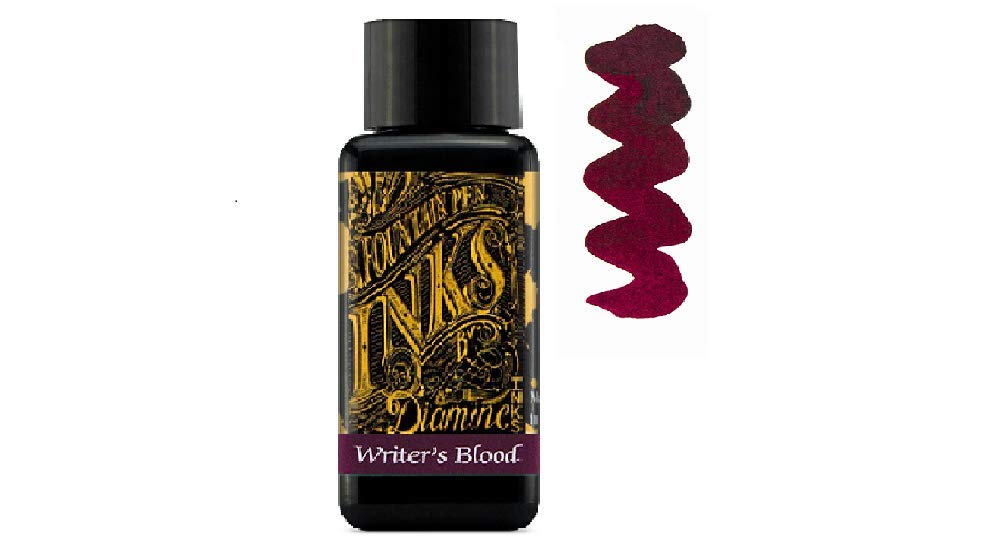 Diamine Fountain Pen Ink 30ml - 3 x Bottles - Writer's Blood & Earl Grey & Aurora Borealis, Writer's Blood, Earl Grey, Aurora Borealis