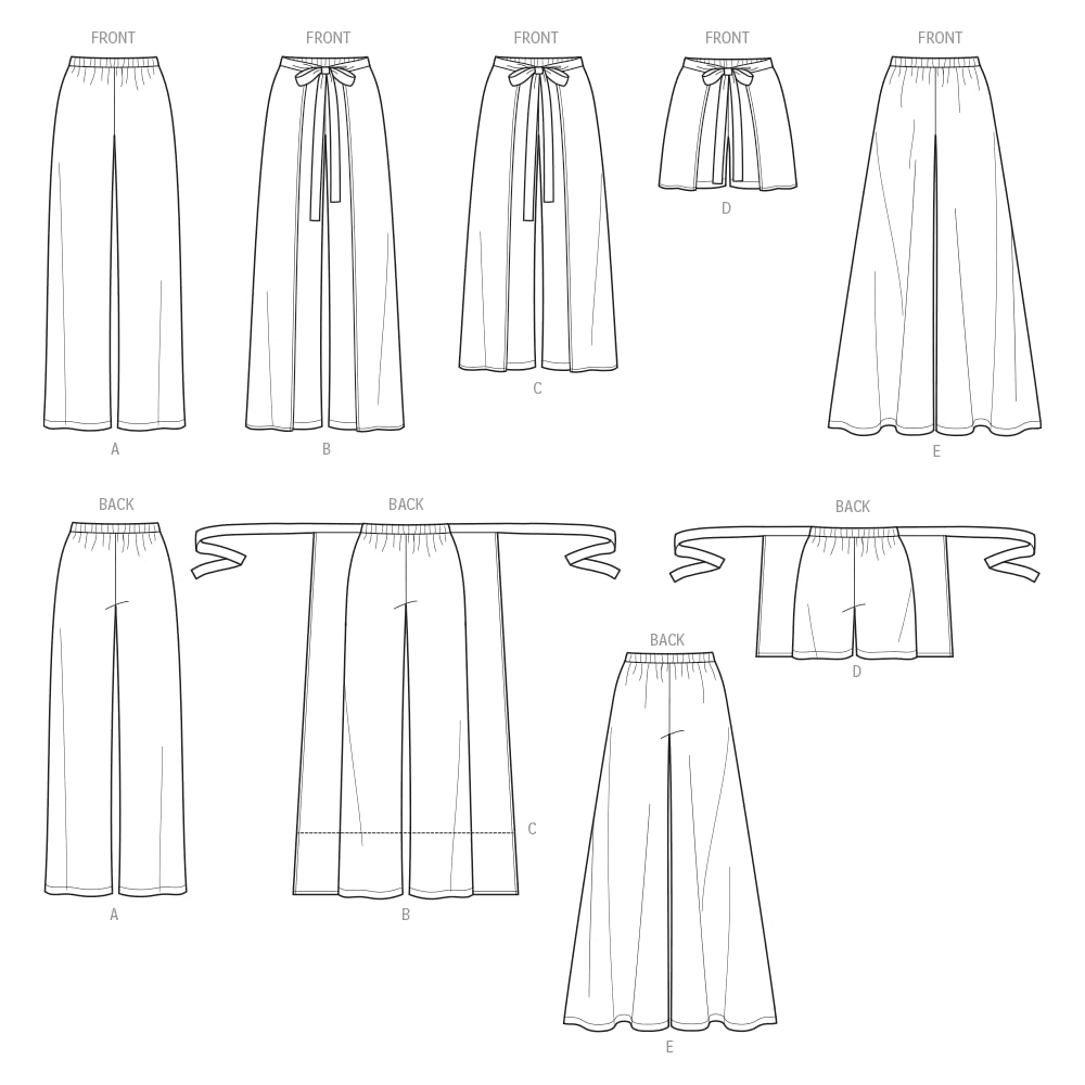 Simplicity S8134 Easy-to-Sew Women's Pants, Culottes & Shorts Sewing Pattern, Sizes 6-14