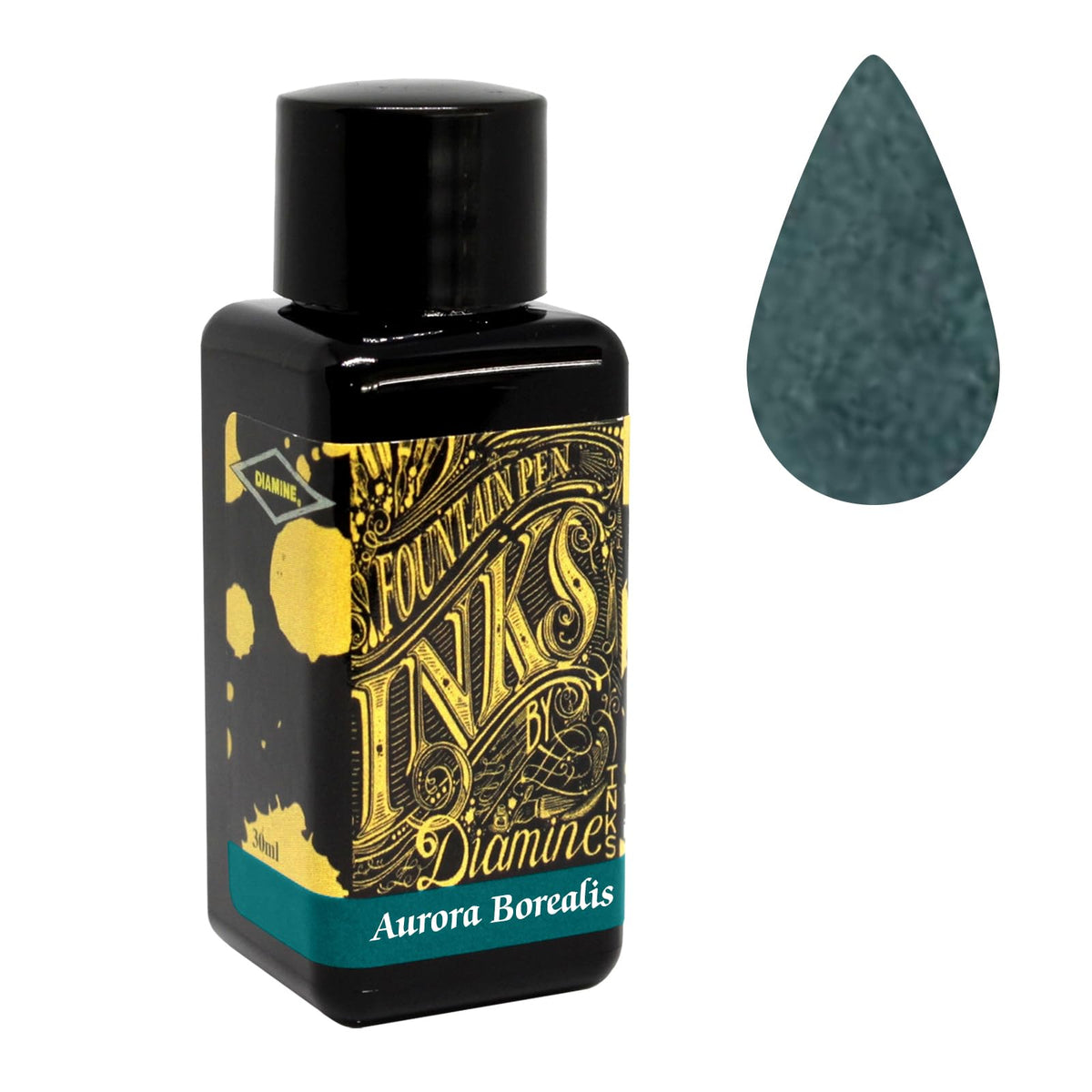 Diamine - 30ml Fountain Pen Ink - 3 Pack - Oxblood & Imperial Purple & Aurora Borealis