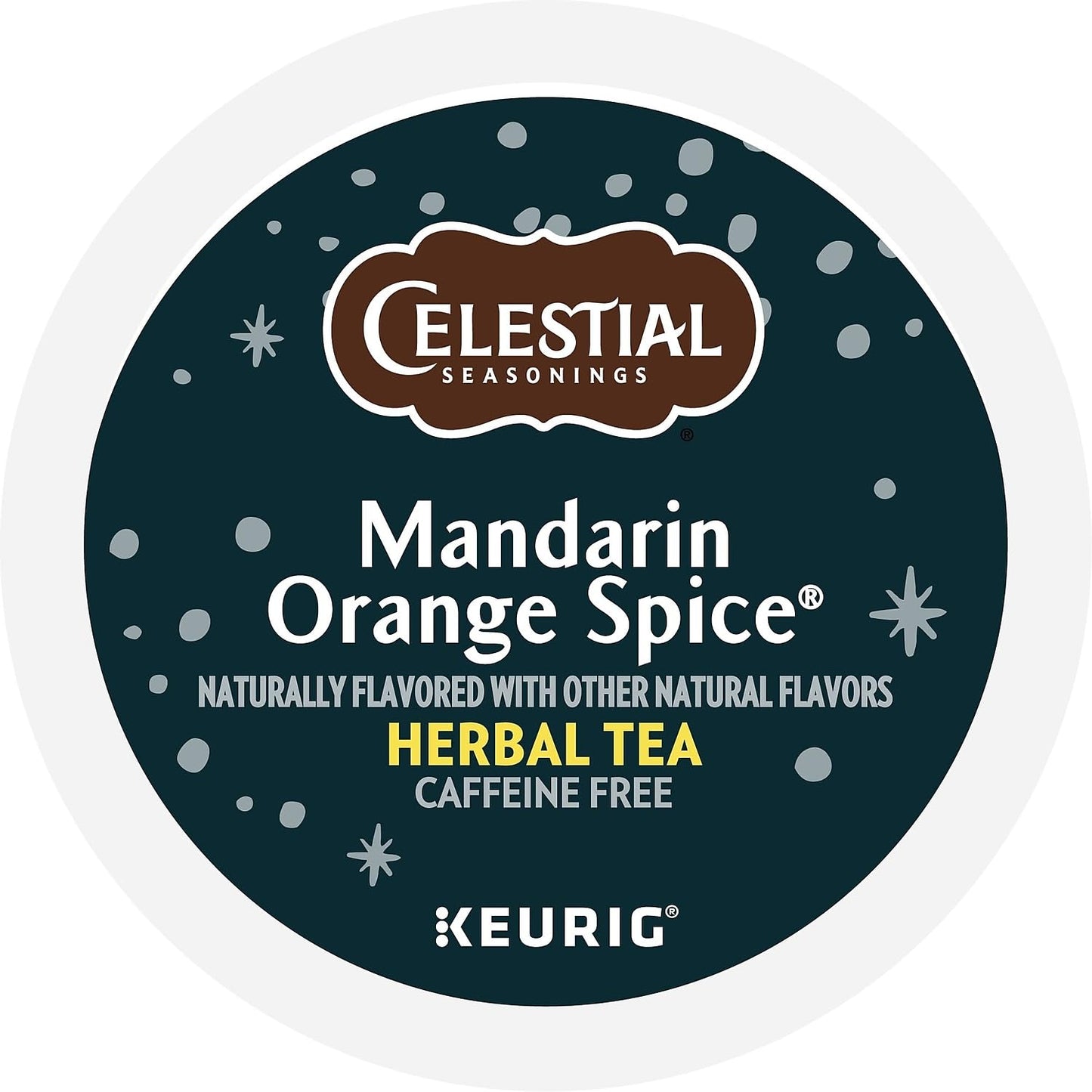 Celestial Seasonings Mandarin Orange Spice Herbal Tea, Keurig® K-Cup® Pods, 24/Box (14735)