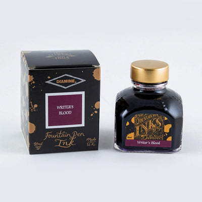 Diamine Fountain Pen Ink, Writer's Blood - 80ml