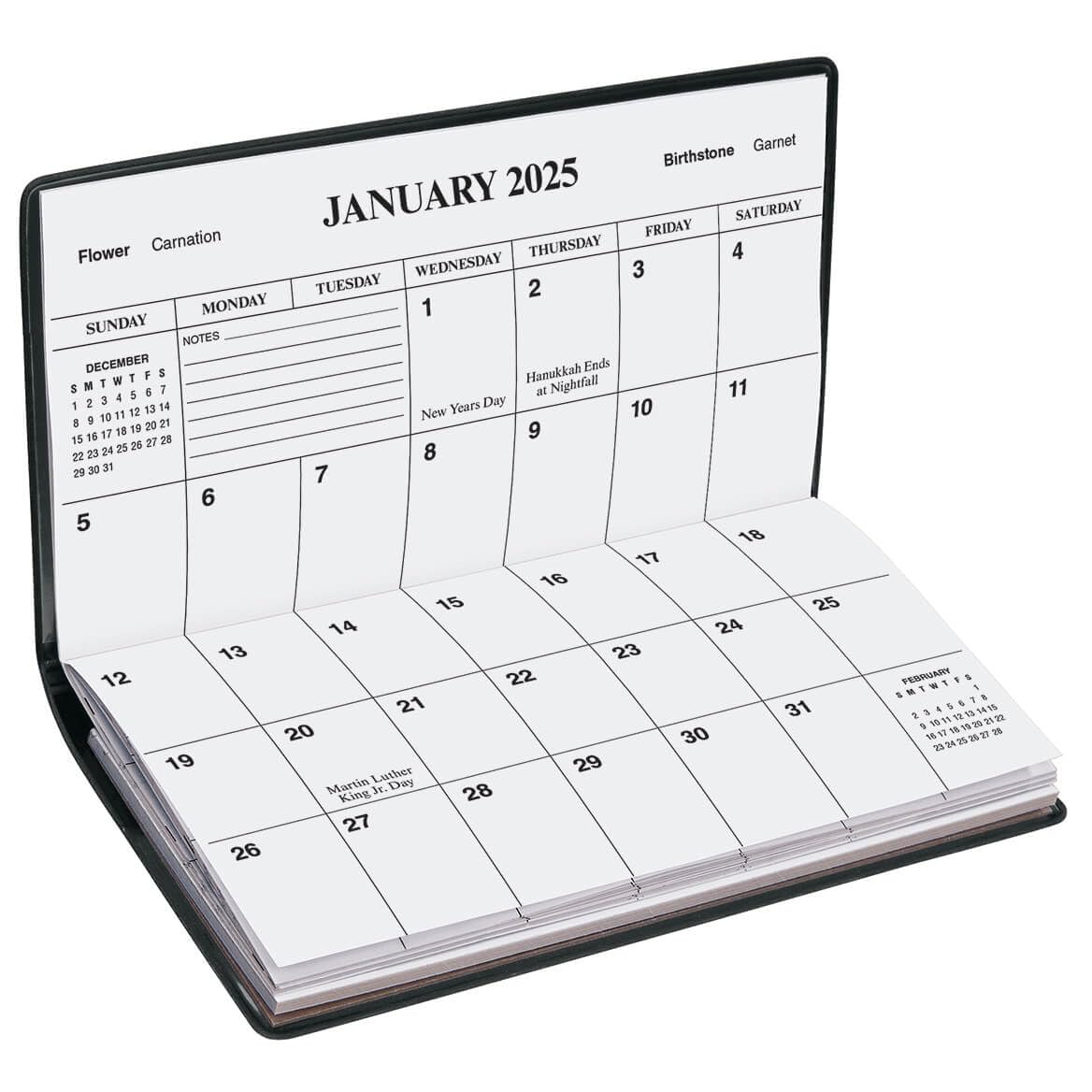 2 Year Planner Calendar Refill - Pocket Sized Calendar Insert - Ideal for Purses, Briefcases, or Backpacks – 6 ¾ inches x 3 5/8 inches White
