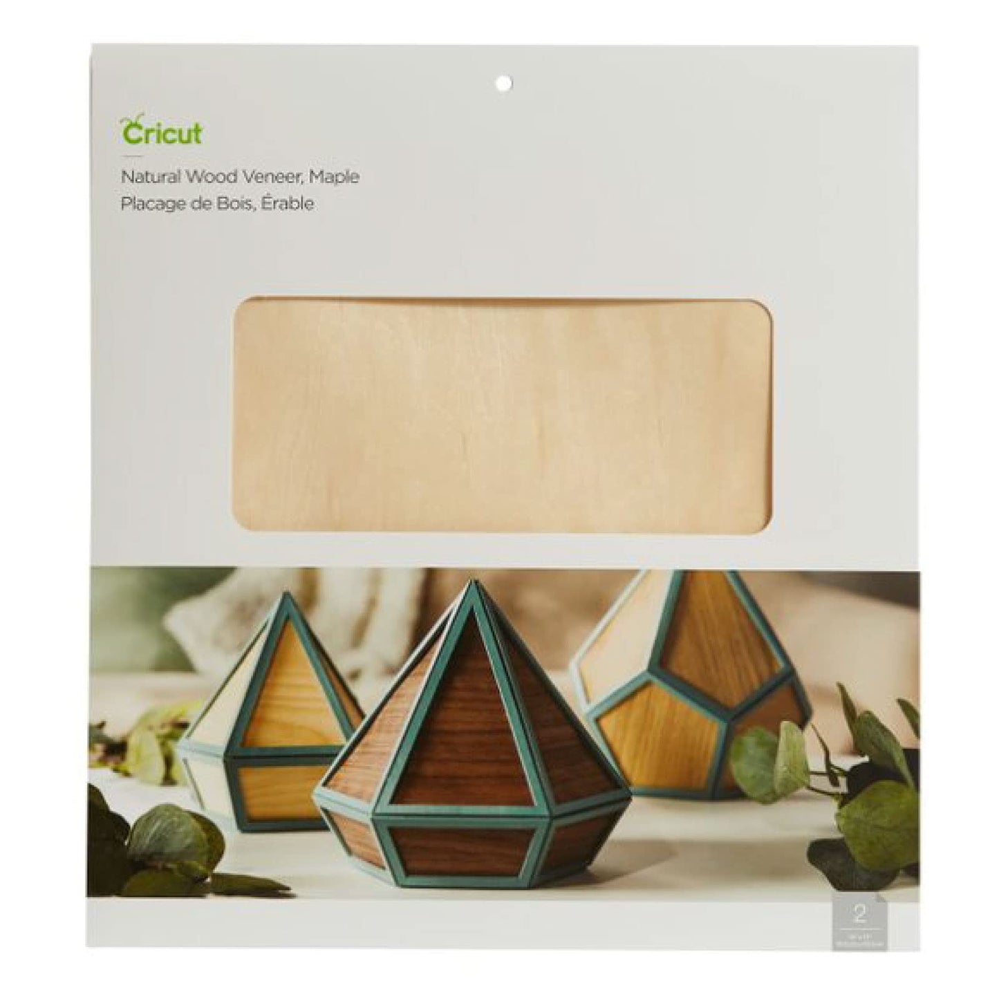 Cricut Natural Wooden Veneer Bundle, Walnut and Maple, 12x12