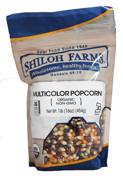 Shiloh Farms Organic Multicolor Popcorn Kernels - 16 Ounce Bag - A wholesome, healthy snack you can feel good about