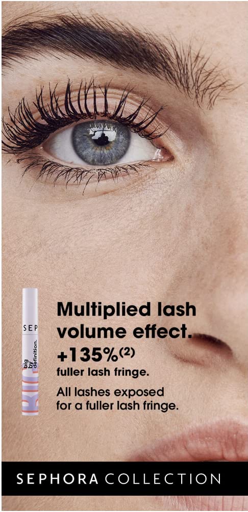 Sephora Collection Big By Definition Defining & Volumizing Mascara - Long-Wearing Mascara That Provides Fuller-Looking Lashes (2 PACK)