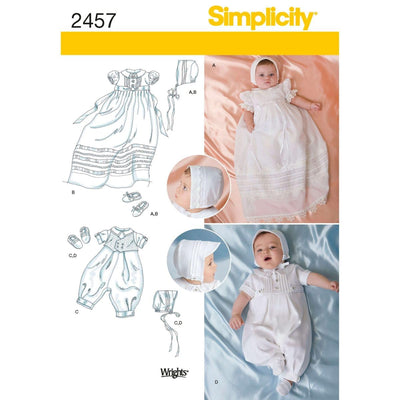 Simplicity Special Occasion Baby Clothing Sewing Pattern, Sizes XXS-M