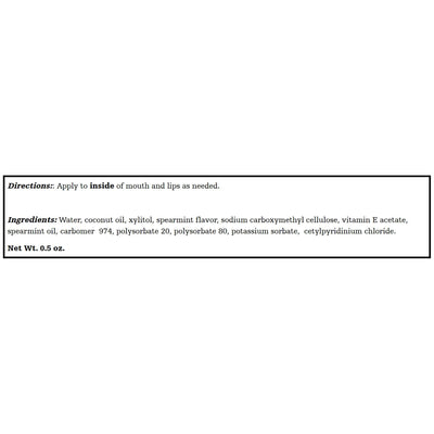 Toothette Oral Care Mouth Moisturizer with Vitamin E and Coconut Oil - QTY 1 tube (0.5 oz)