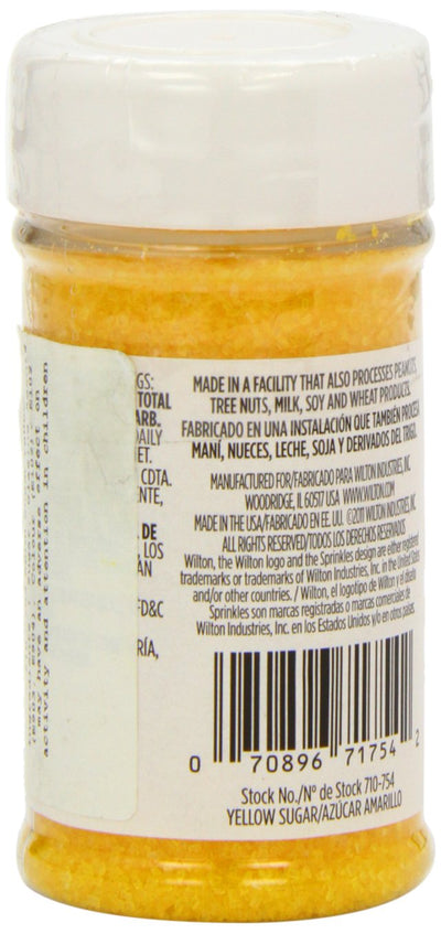 Wilton Sparkling Sugar Decorating Sprinkles, 3.25 oz., Yellow