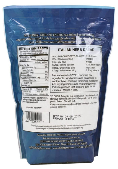 Shiloh Farms Organic Potato Flakes Instant - 12 oz