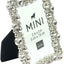 Studio Decor Bejeweled Silver Tone Metal Mini Picture Frame 2 X 3
