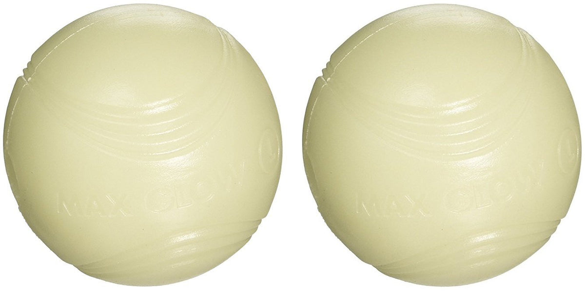 Chuckit! Dog Max Glow Ball Bright Playtime at Night (2 Pack), Large