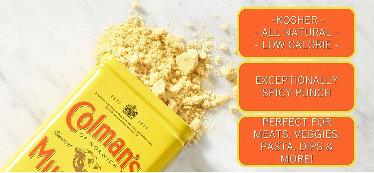 Original Colmans English Dry Mustard Powder Imported From The UK England